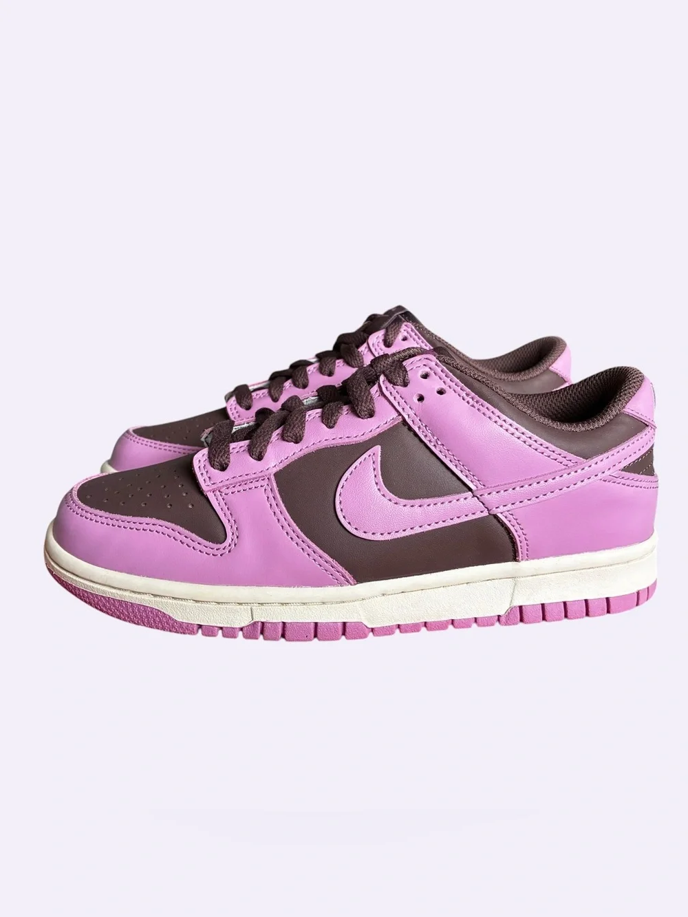 New NIKE DUNK LOW Light Magenta Big Kids Size 5Y / fits 6.5 (US) women